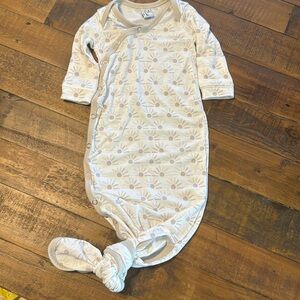 Copper pearl newborn gown